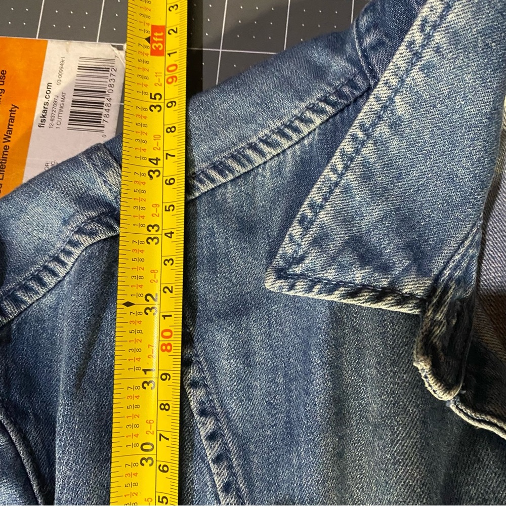 Frame Denim Blue Button-Down Dress - Picture 10 of 12